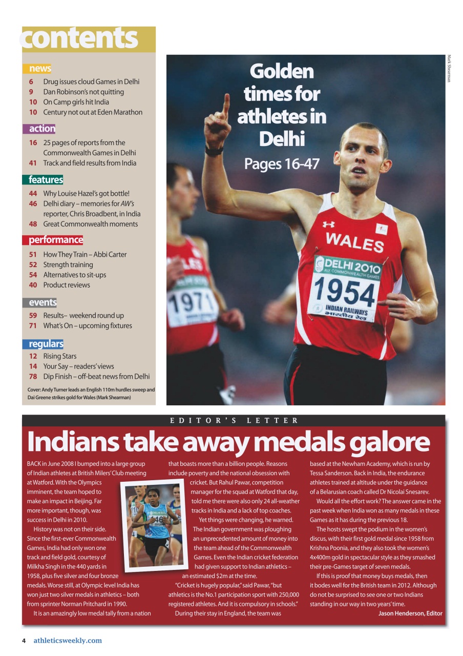 AW – Athletics Weekly Magazine Preview Pages