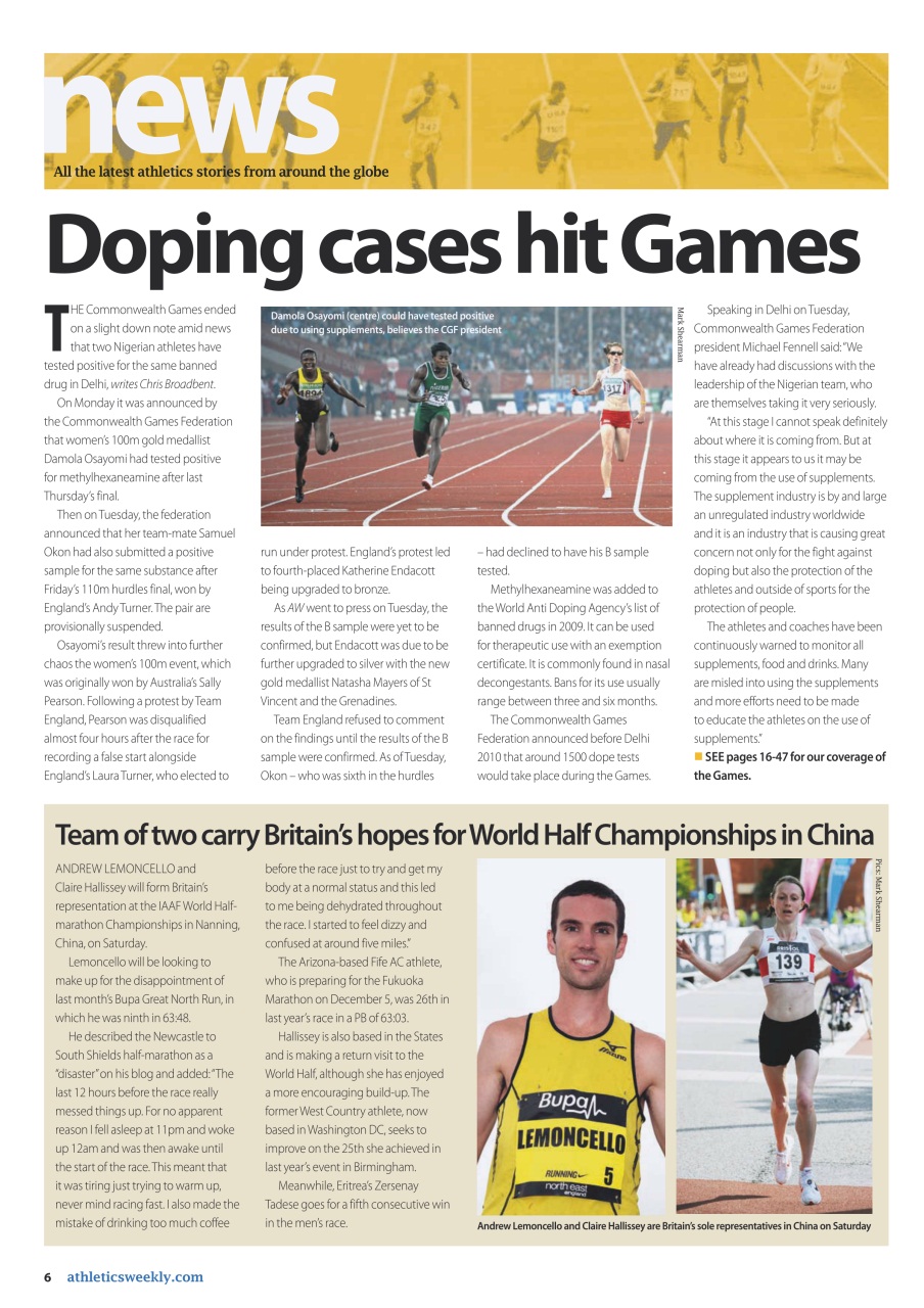 AW – Athletics Weekly Magazine Preview Pages