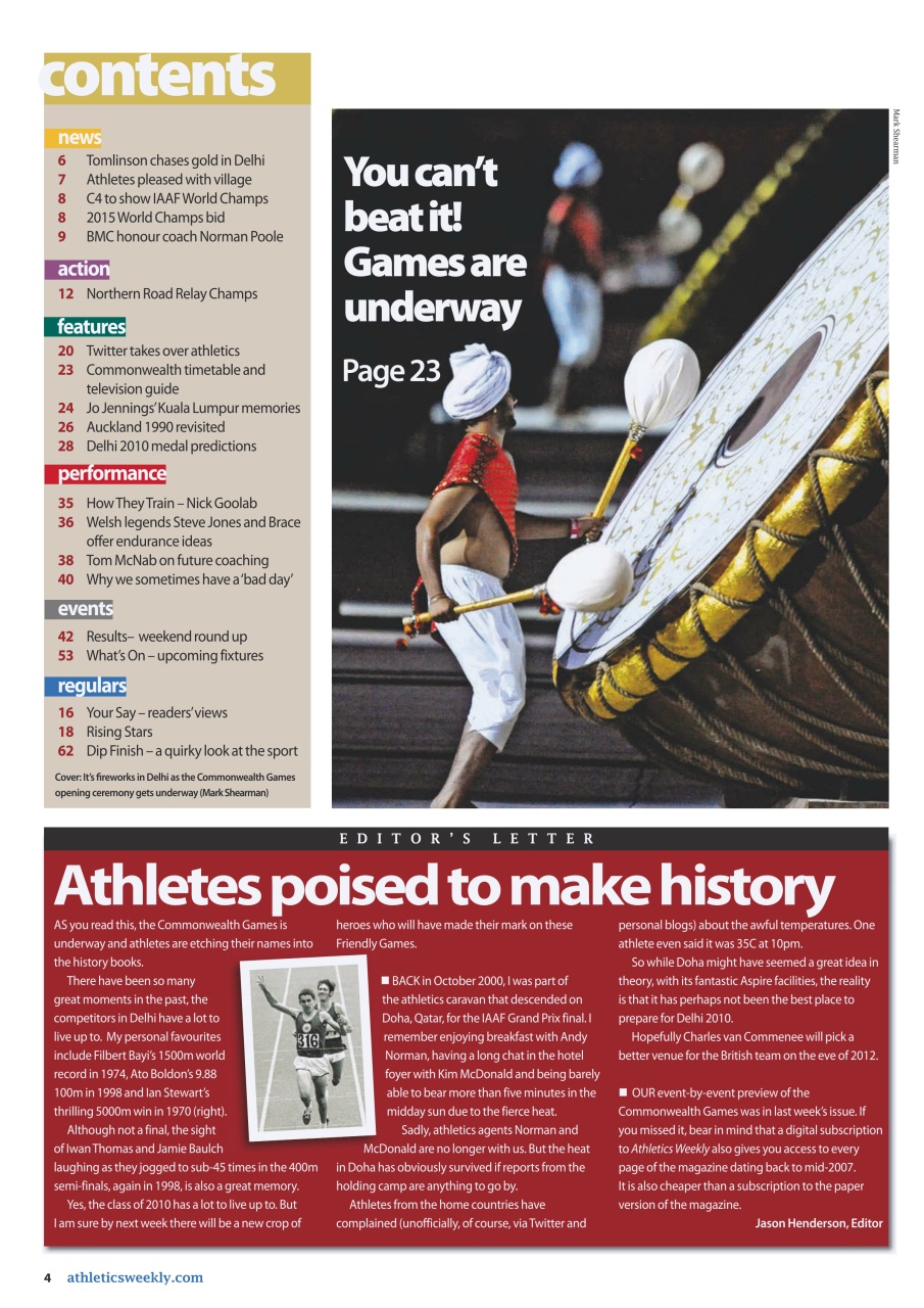 AW – Athletics Weekly Magazine Preview Pages