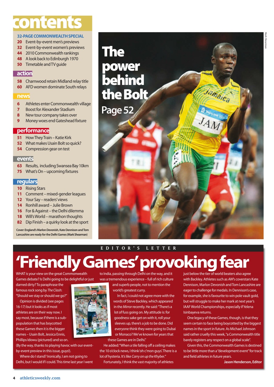 AW – Athletics Weekly Magazine Preview Pages
