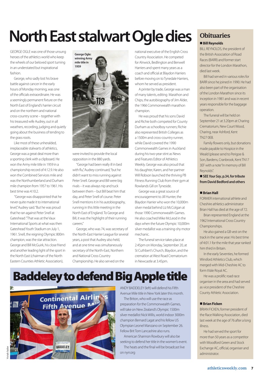 AW – Athletics Weekly Magazine Preview Pages
