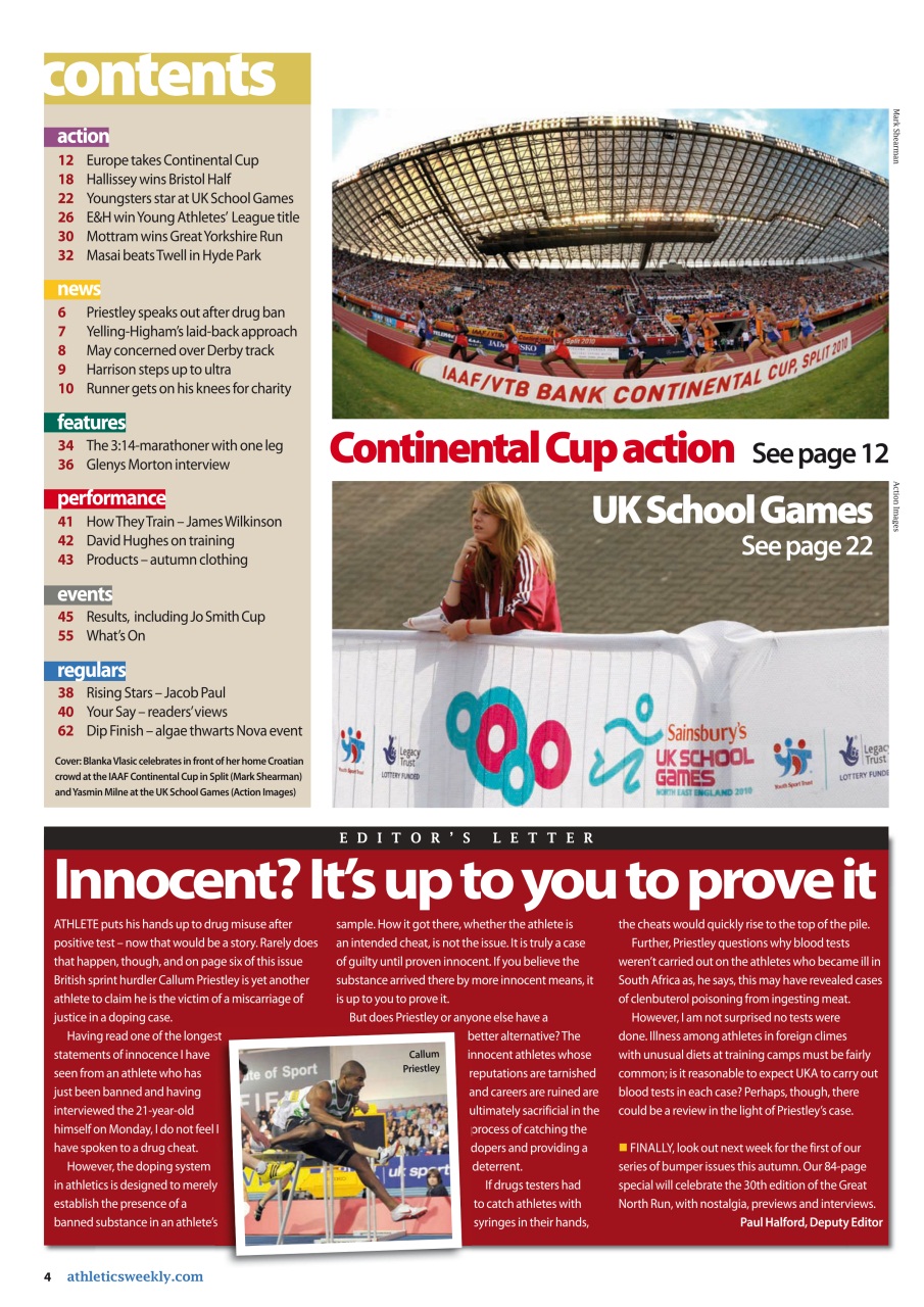 AW – Athletics Weekly Magazine Preview Pages