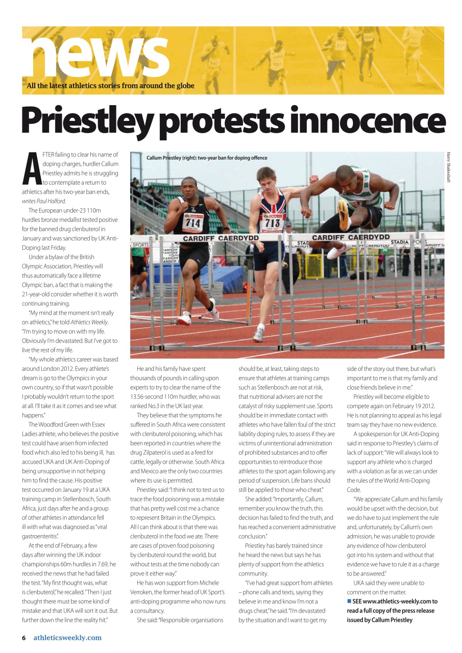 AW – Athletics Weekly Magazine Preview Pages