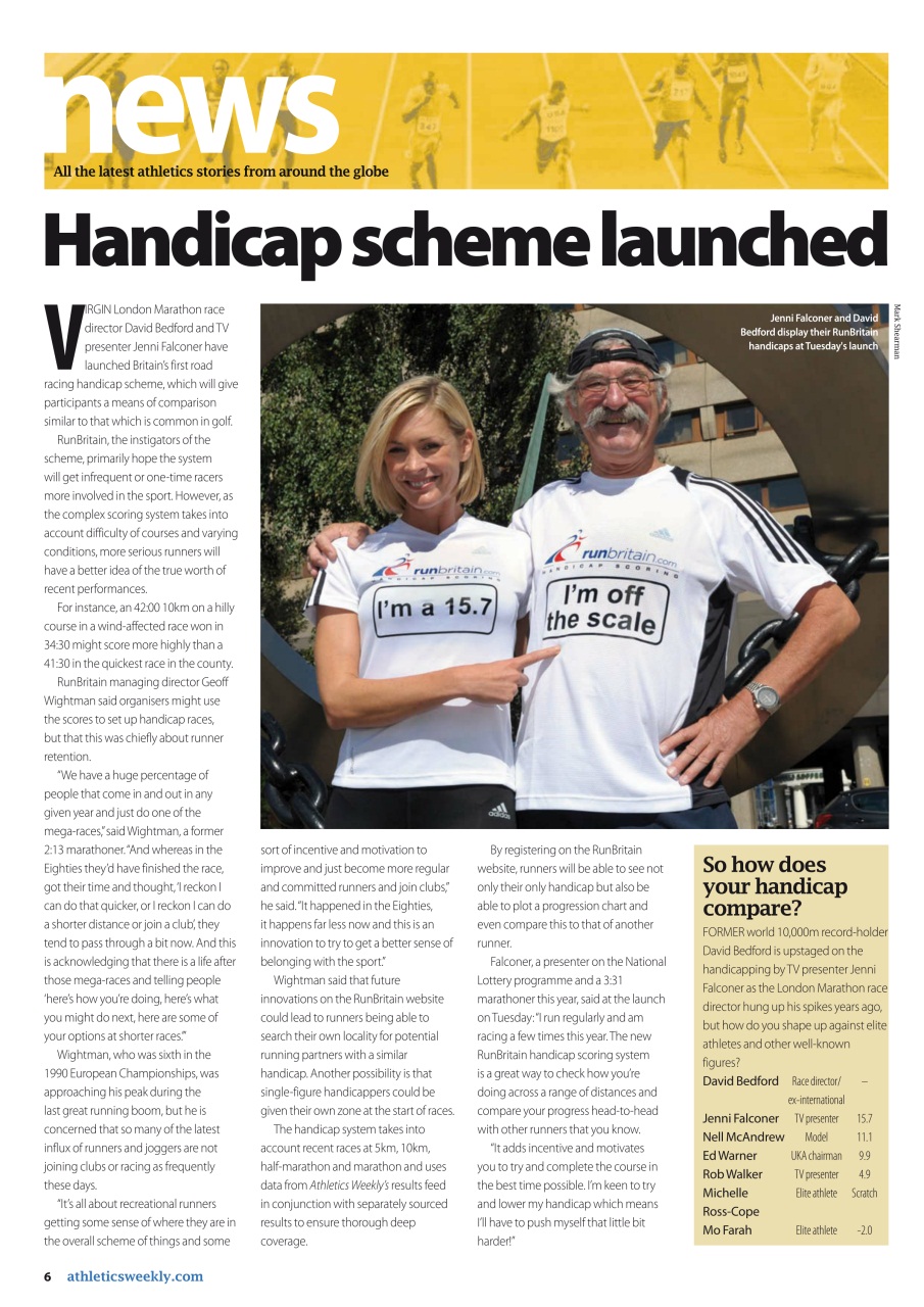 AW – Athletics Weekly Magazine Preview Pages