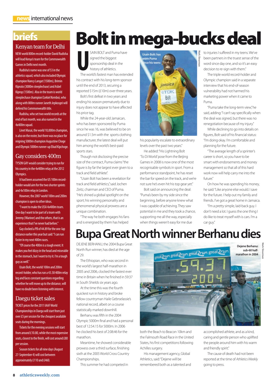 AW – Athletics Weekly Magazine Preview Pages