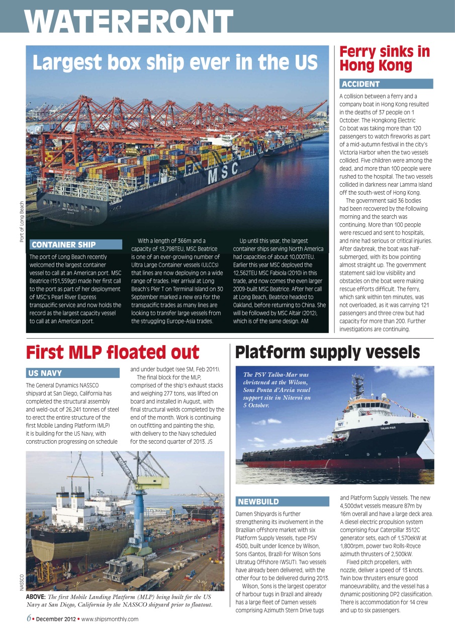 Ships Monthly Preview Pages