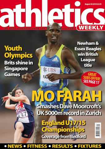 AW – Athletics Weekly Magazine issue AW August 26 2010