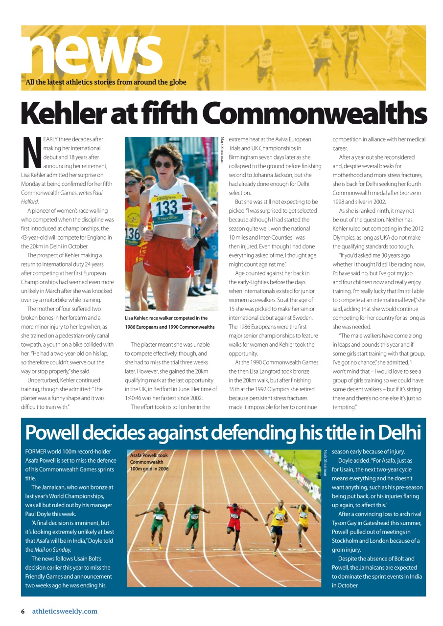 AW – Athletics Weekly Magazine Preview Pages