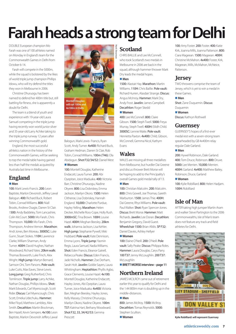 AW – Athletics Weekly Magazine Preview Pages