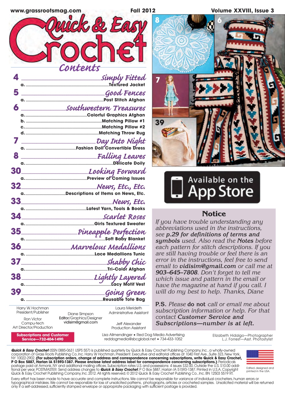 Quick & Easy Crochet Preview Pages