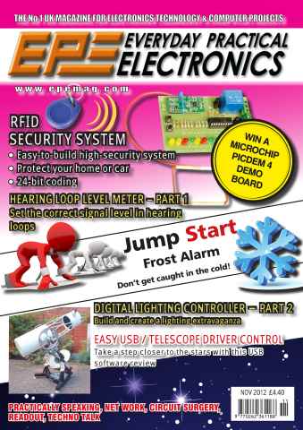 Practical Electronics issue EPE November 2012