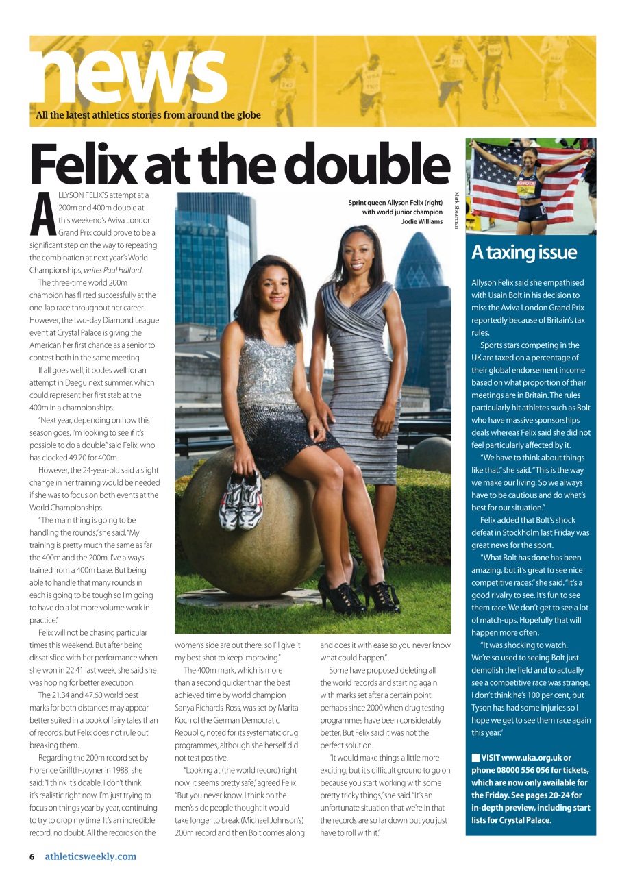 AW – Athletics Weekly Magazine Preview Pages