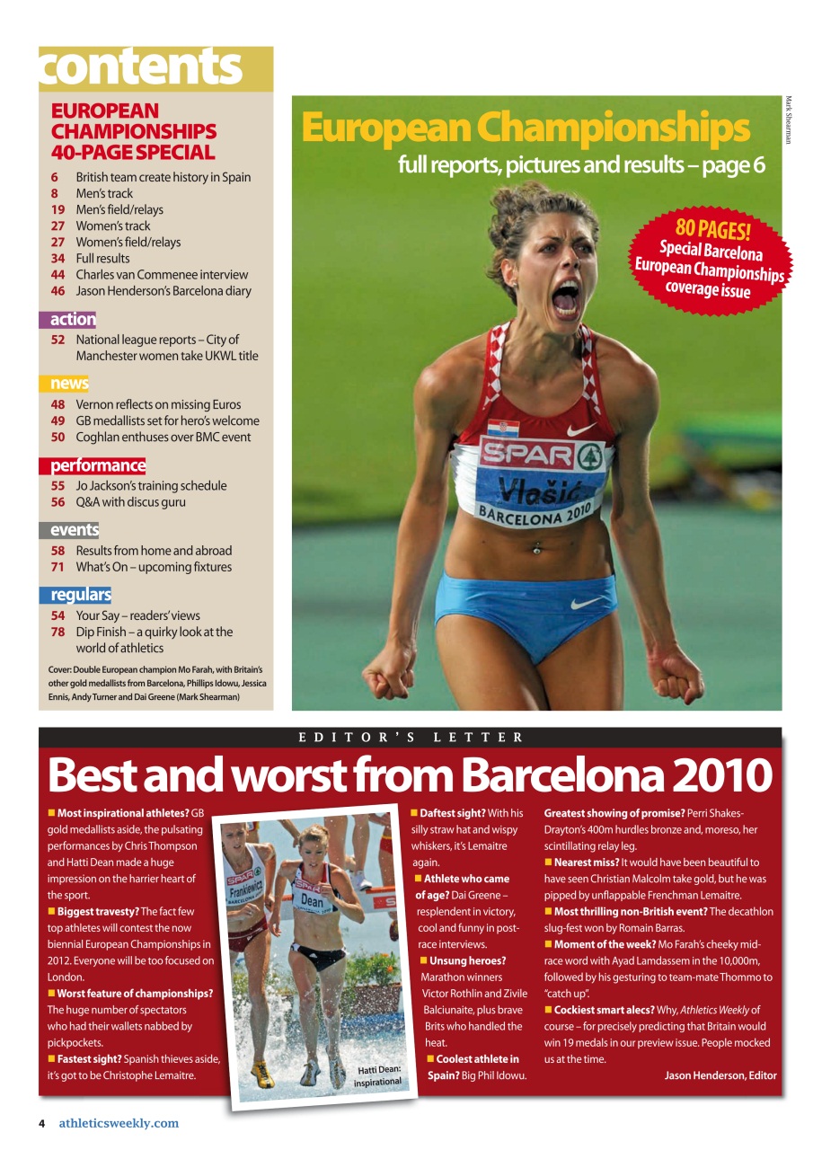AW – Athletics Weekly Magazine Preview Pages