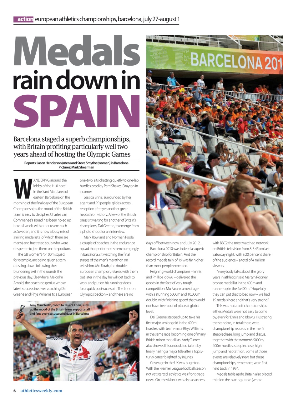 AW – Athletics Weekly Magazine Preview Pages