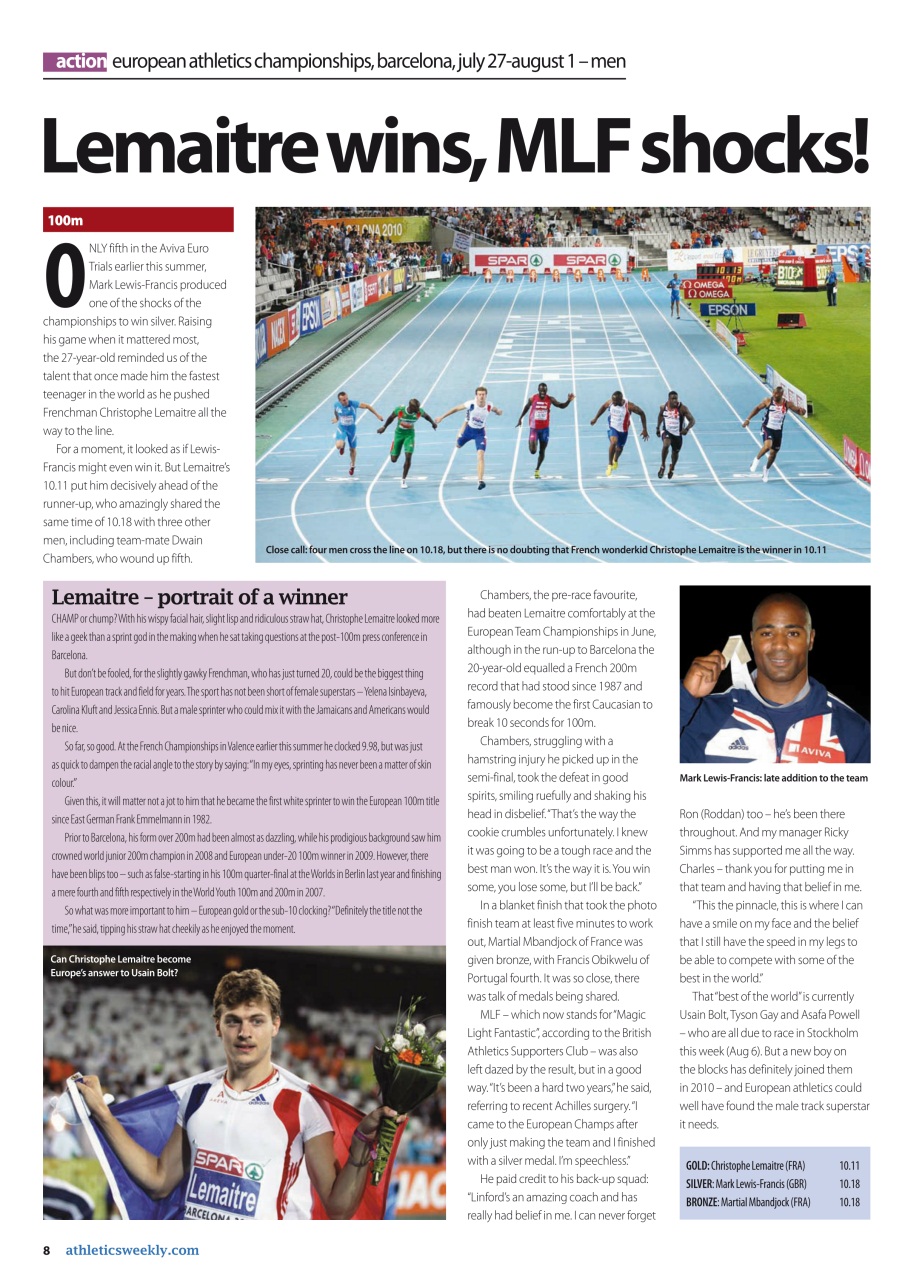 AW – Athletics Weekly Magazine Preview Pages