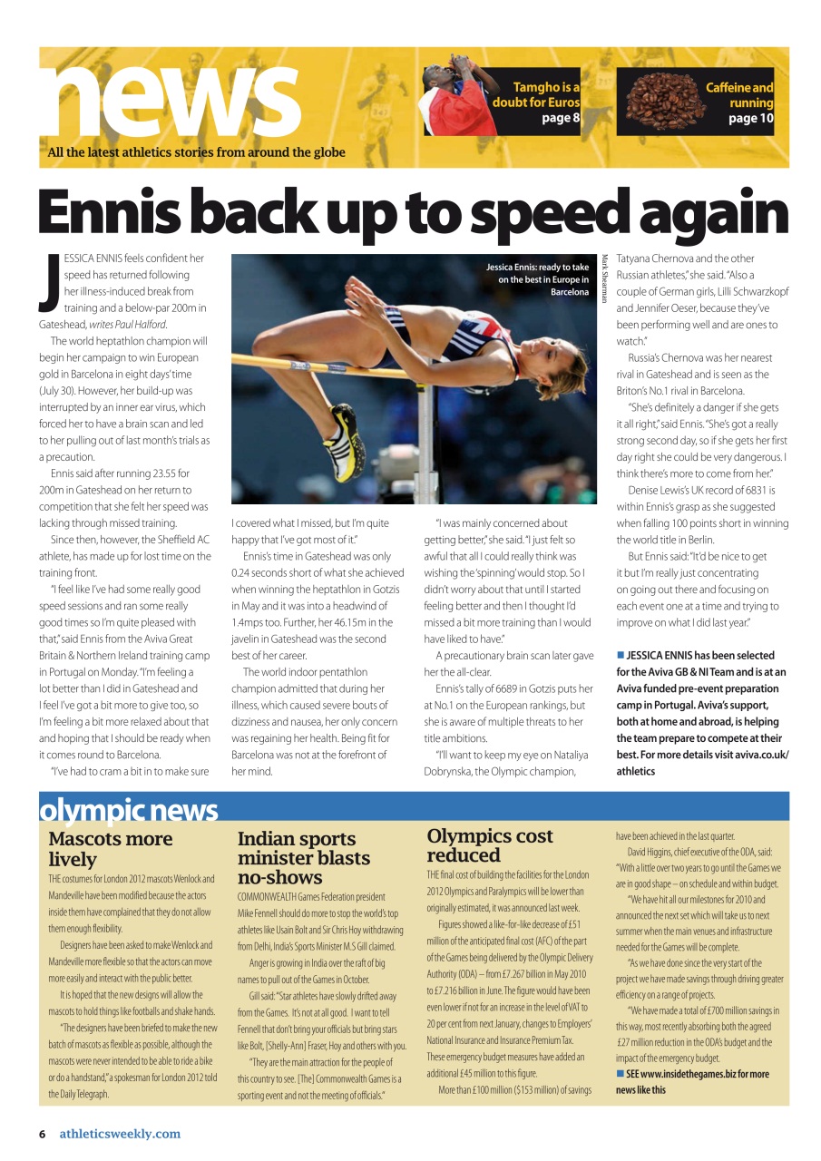 AW – Athletics Weekly Magazine Preview Pages