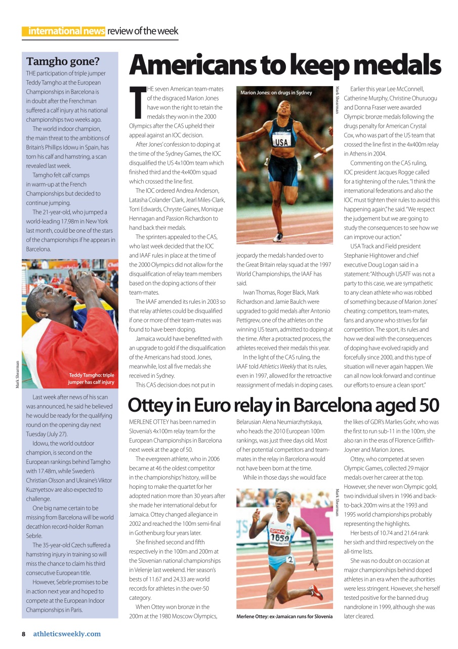 AW – Athletics Weekly Magazine Preview Pages