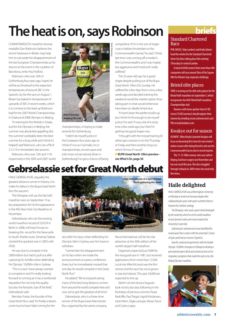 AW – Athletics Weekly Magazine Preview Pages