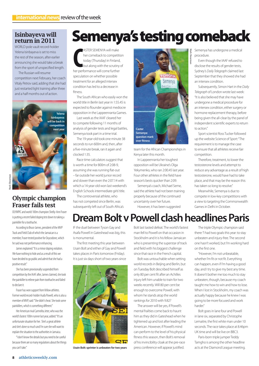 AW – Athletics Weekly Magazine Preview Pages