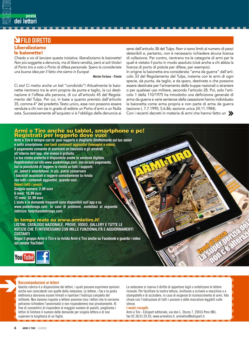 Armi E Tiro Preview Pages