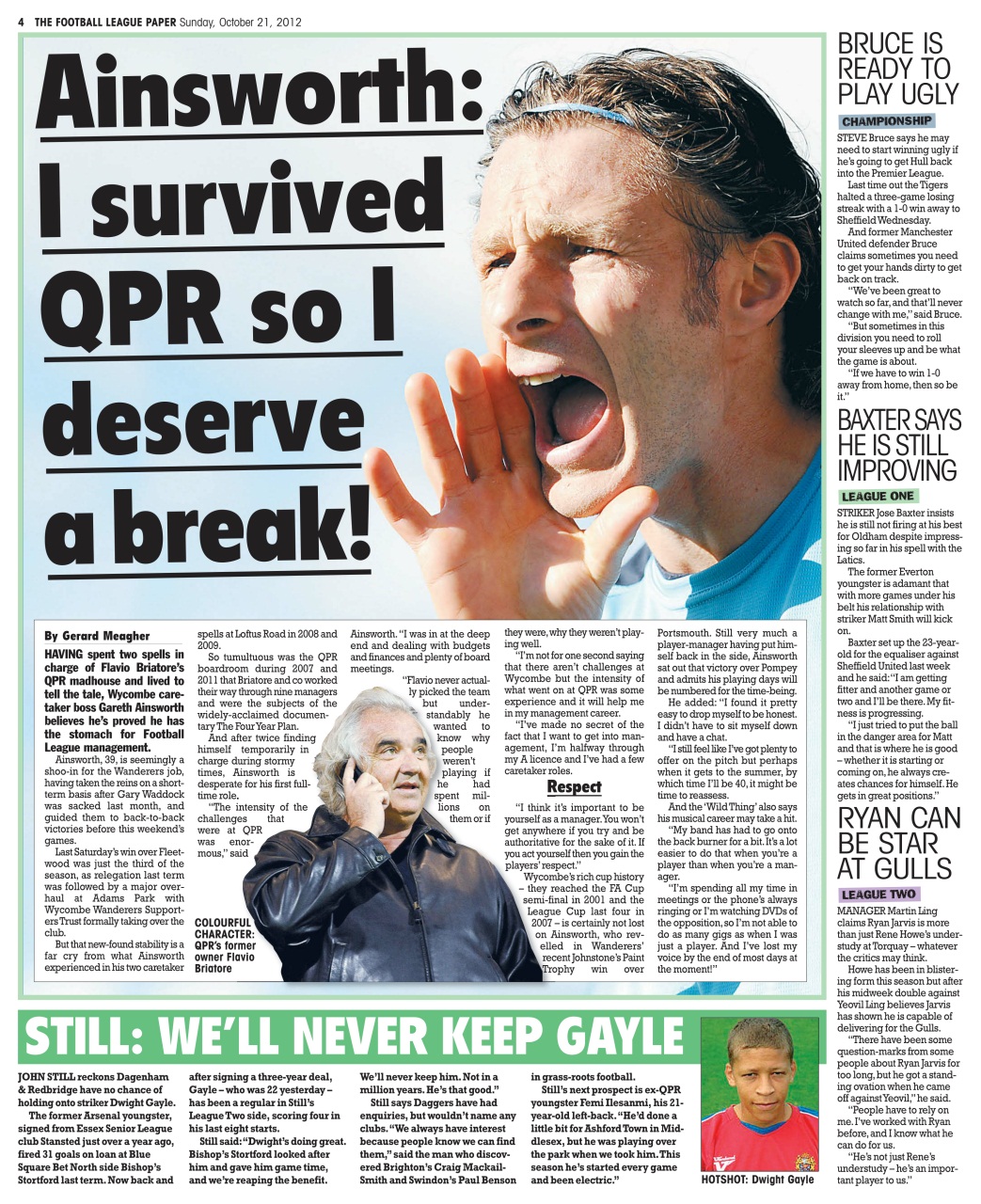 The Football League Paper Preview Pages