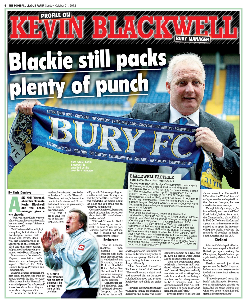 The Football League Paper Preview Pages