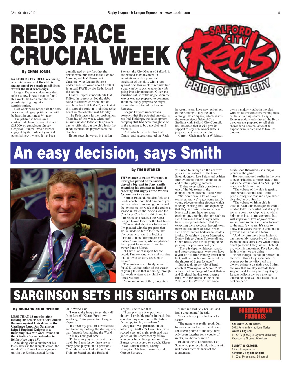 League Express Preview Pages