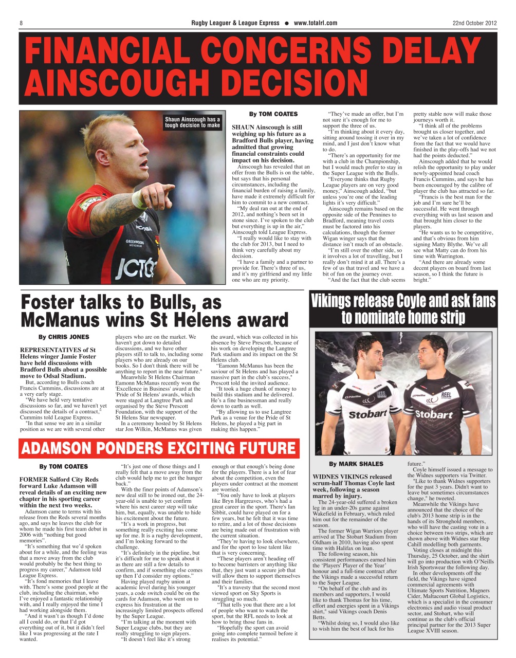 League Express Preview Pages