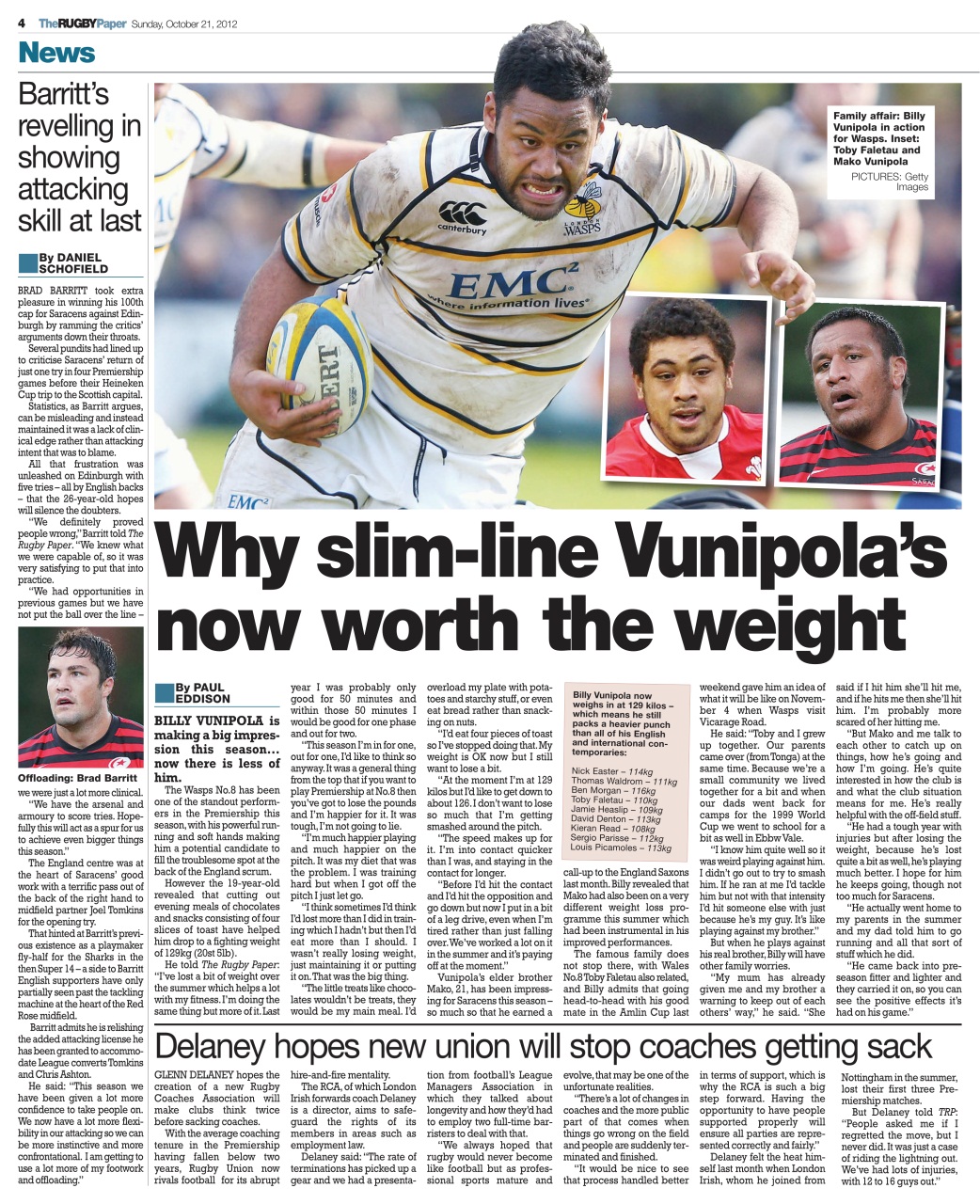 The Rugby Paper Preview Pages