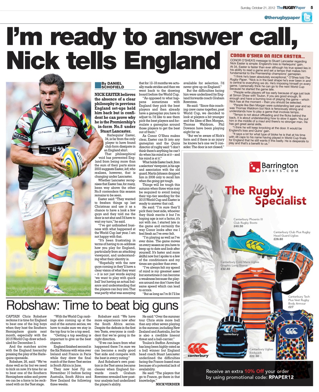The Rugby Paper Preview Pages