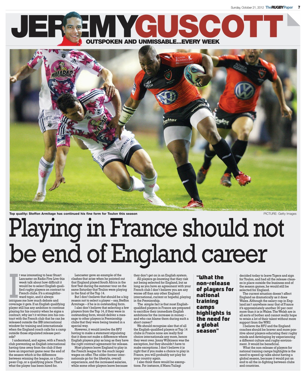 The Rugby Paper Preview Pages