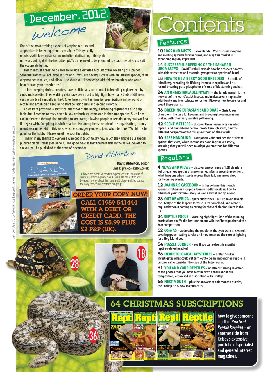 Practical Reptile Keeping Preview Pages