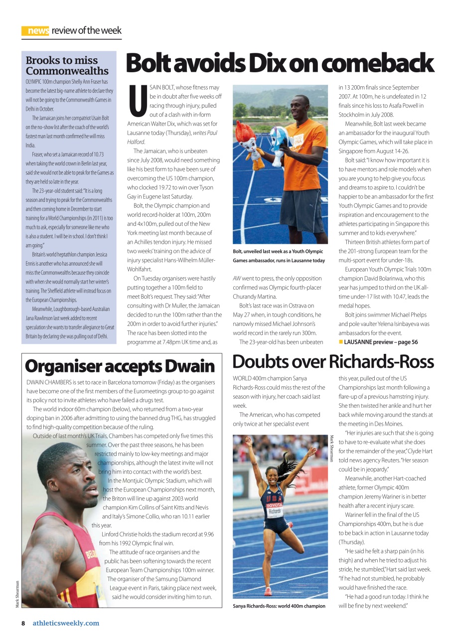 AW – Athletics Weekly Magazine Preview Pages