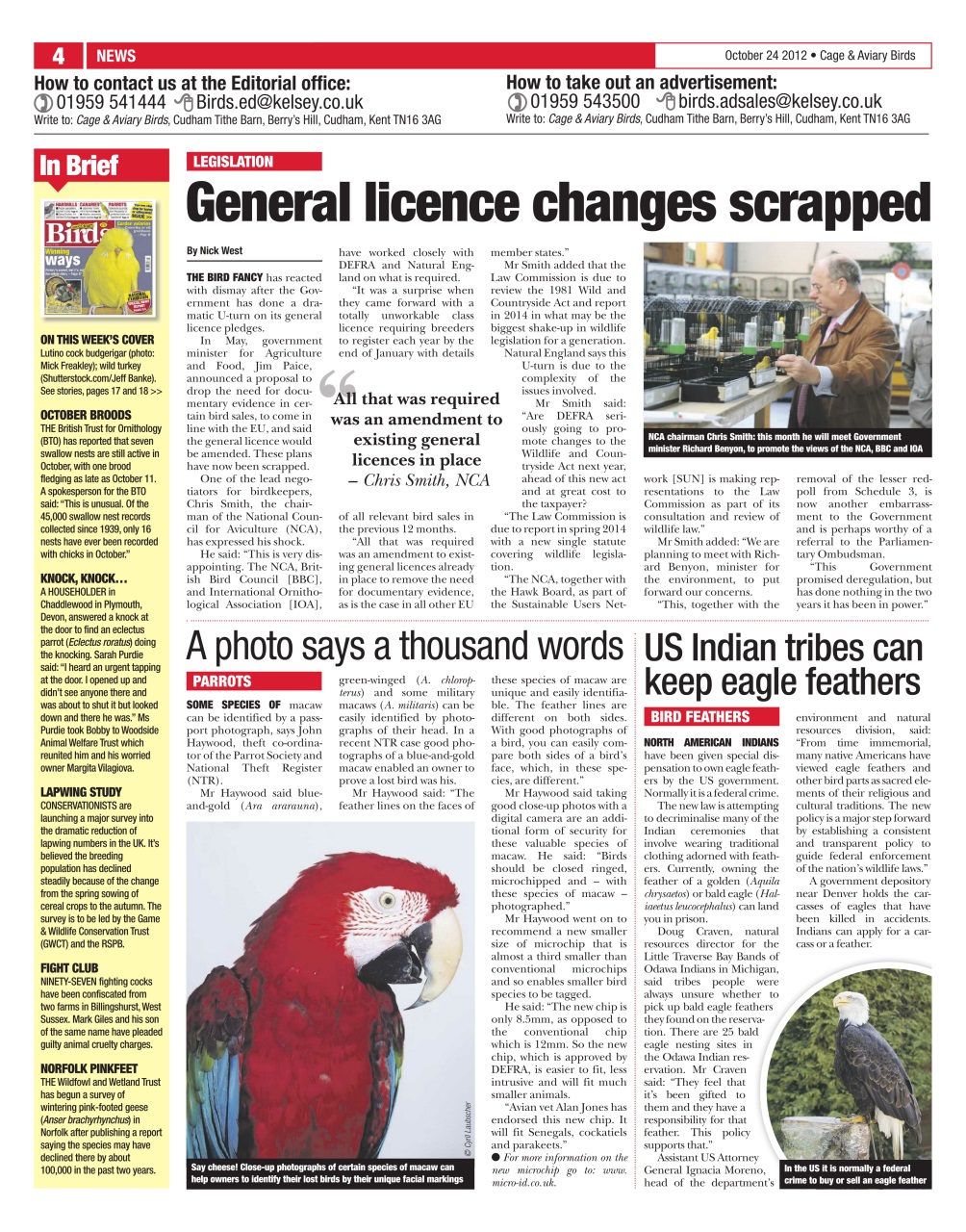 Cage & Aviary Birds Preview Pages