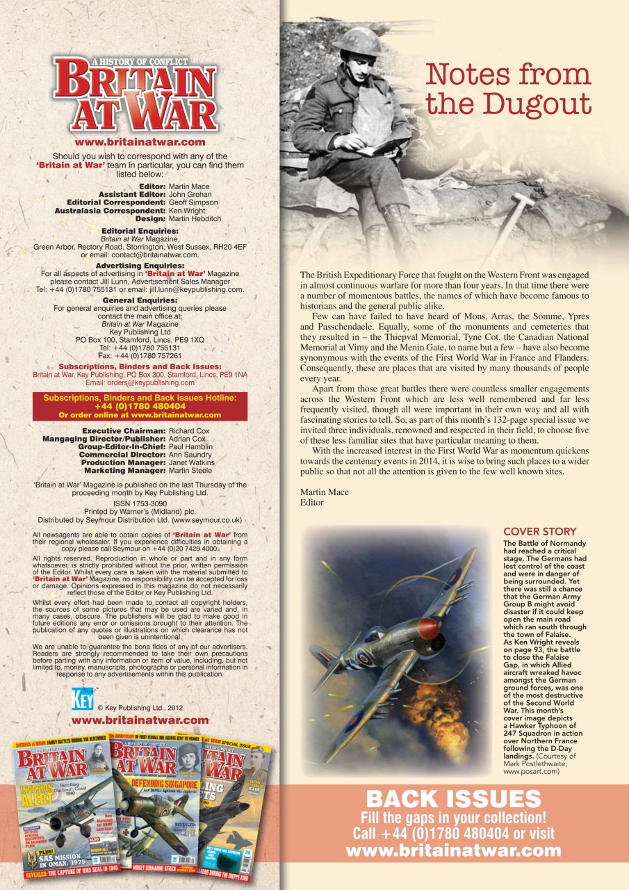 Britain at War Magazine Preview Pages