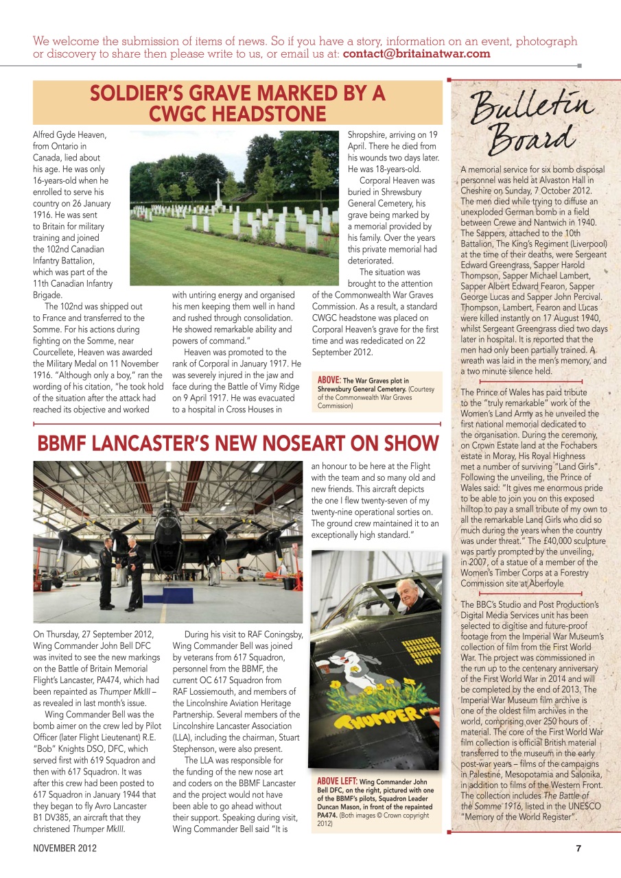Britain at War Magazine Preview Pages
