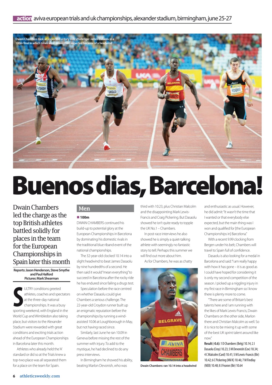 AW – Athletics Weekly Magazine Preview Pages