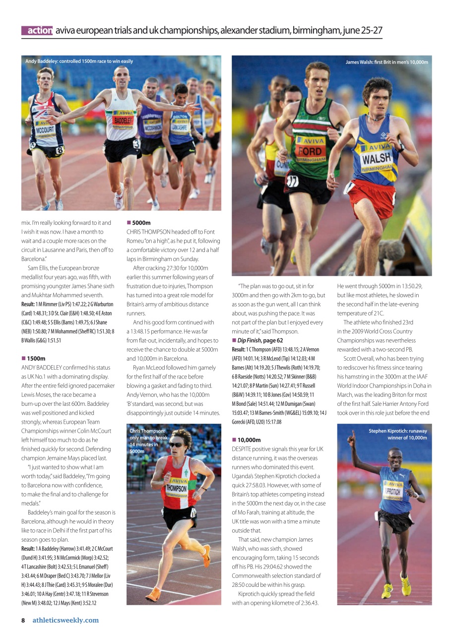 AW – Athletics Weekly Magazine Preview Pages
