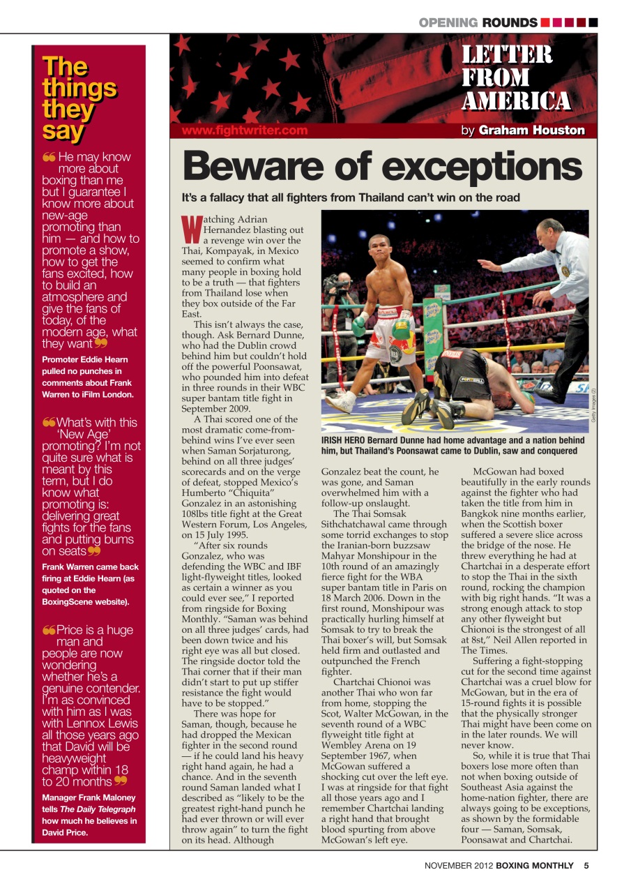 Boxing Monthly Preview Pages