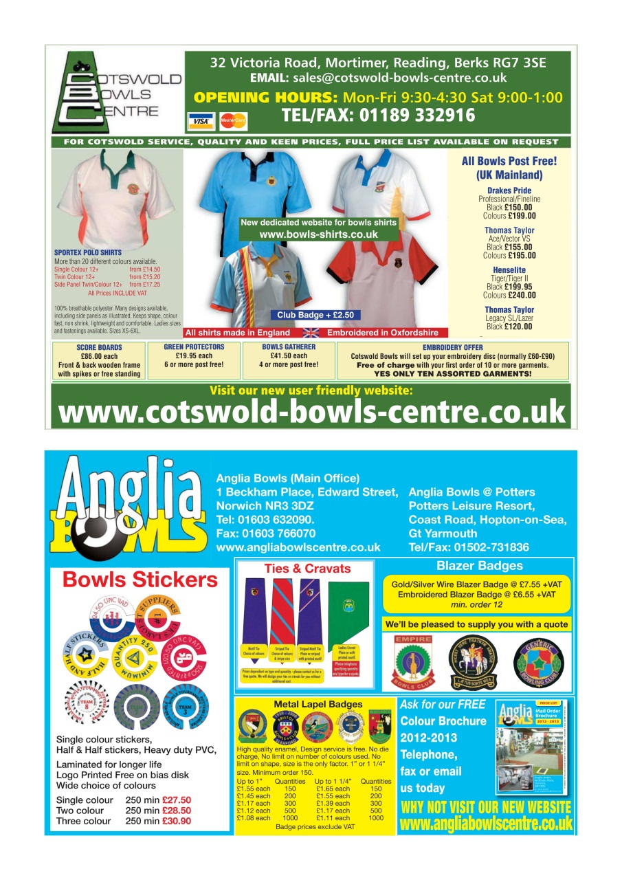 Bowls International Preview Pages