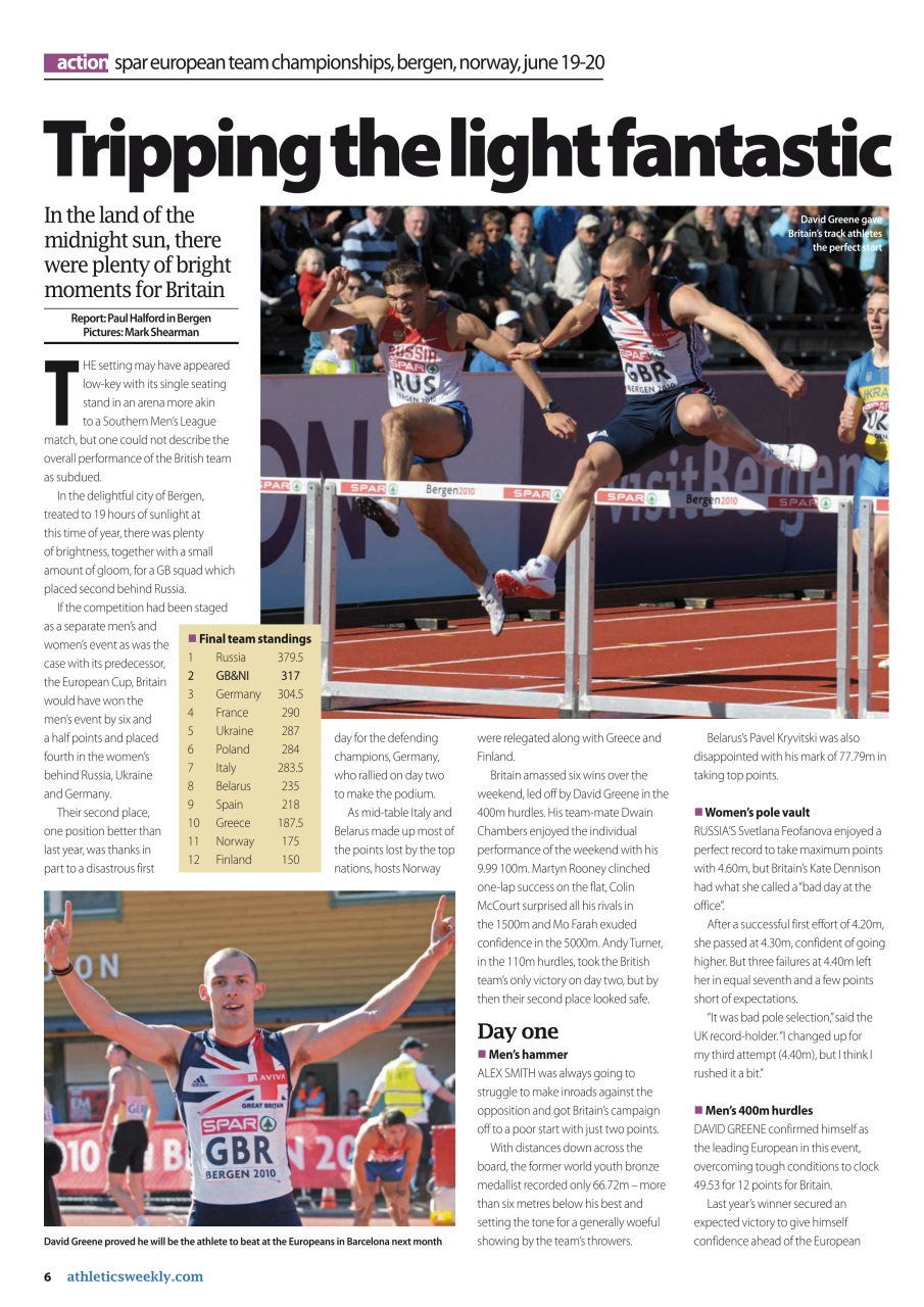 AW – Athletics Weekly Magazine Preview Pages