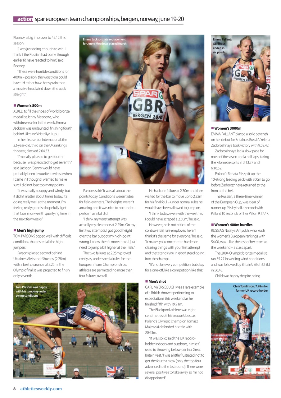 AW – Athletics Weekly Magazine Preview Pages