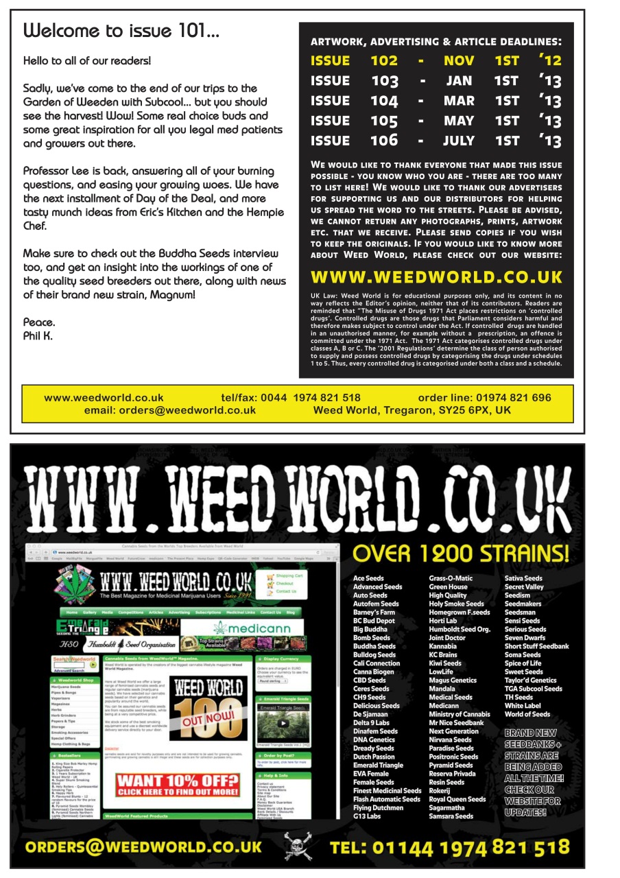 Weed World Preview Pages
