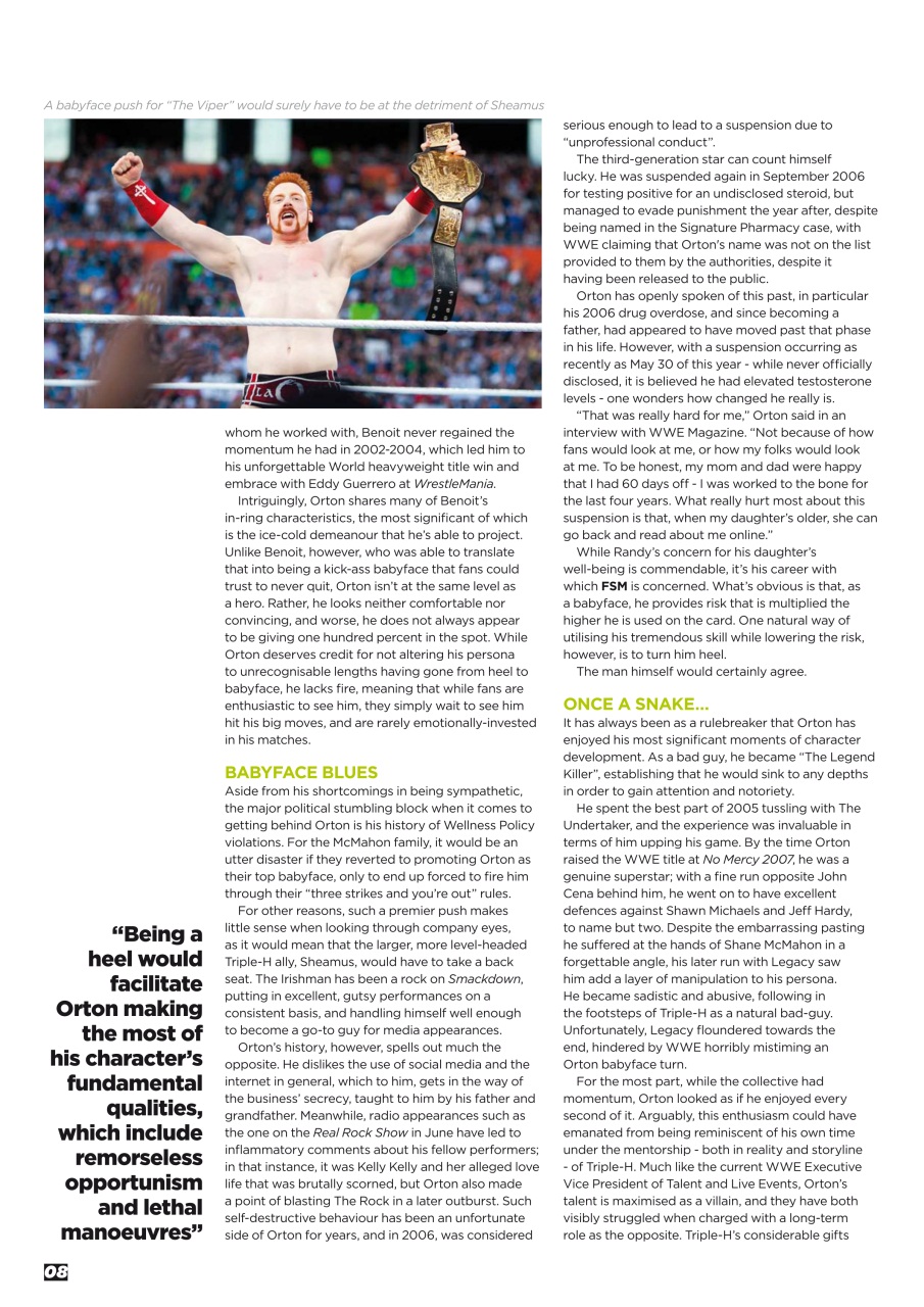 Wrestletalk Magazine Preview Pages