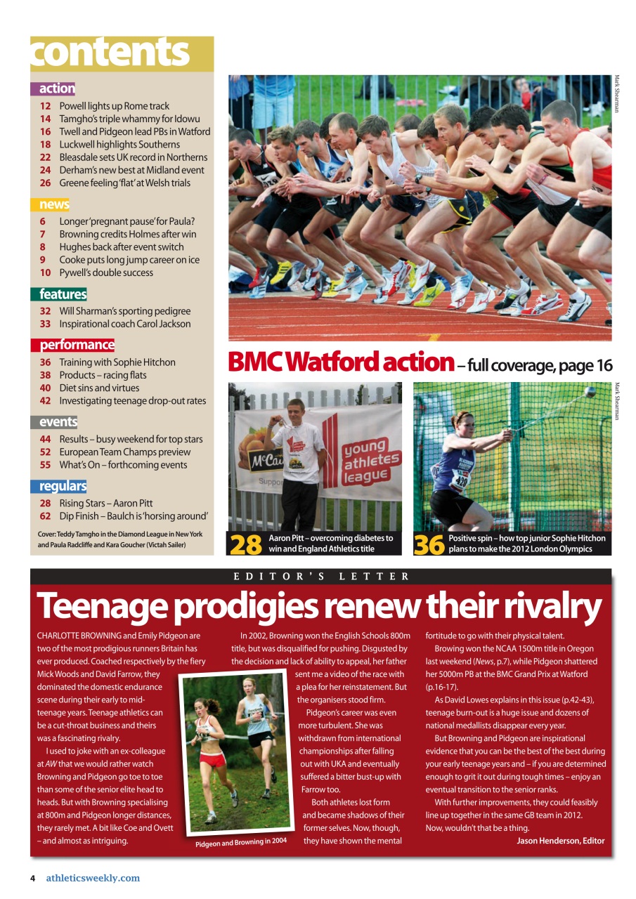 AW – Athletics Weekly Magazine Preview Pages