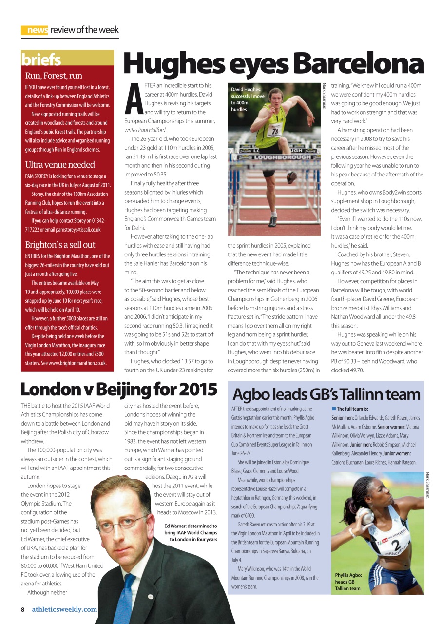 AW – Athletics Weekly Magazine Preview Pages