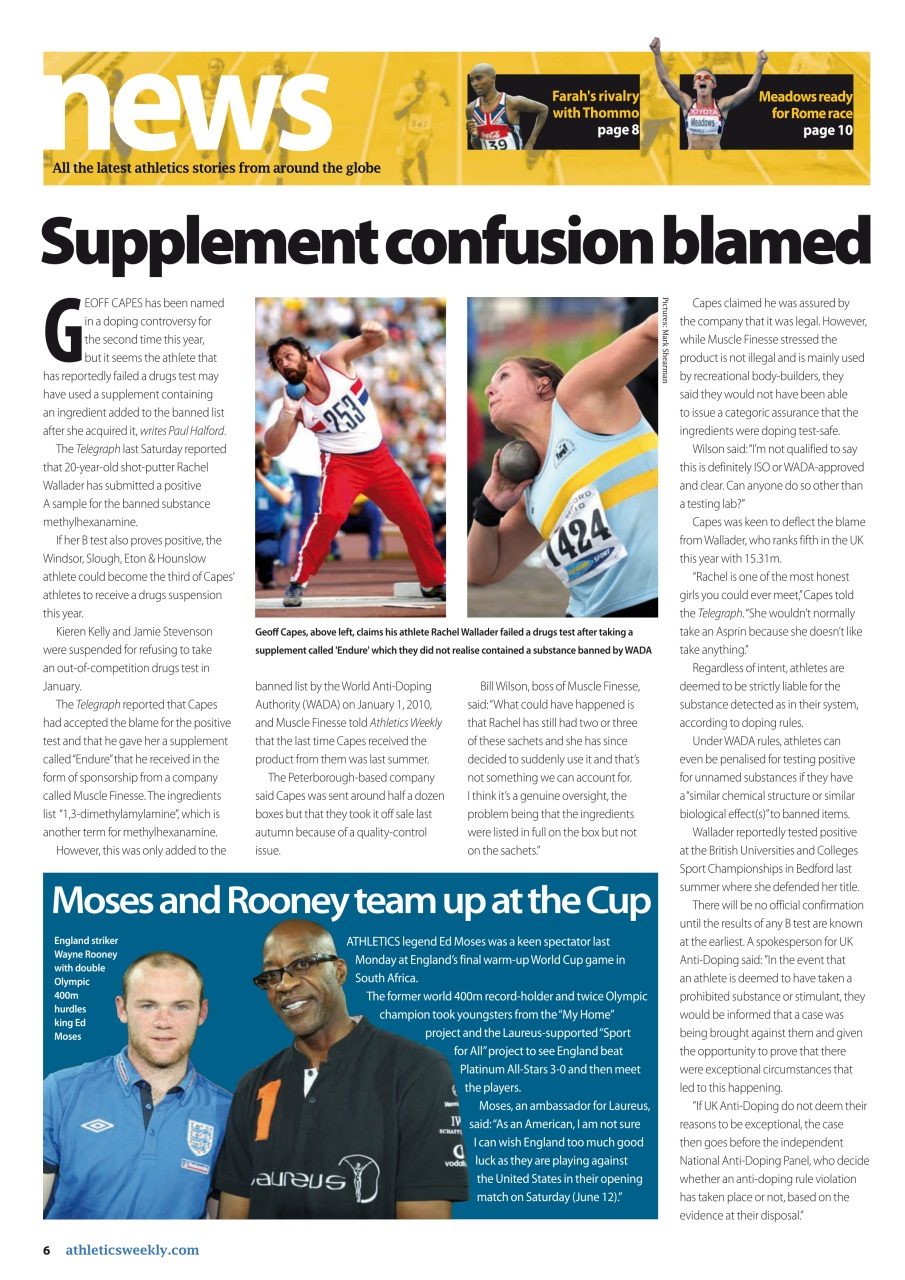 AW – Athletics Weekly Magazine Preview Pages