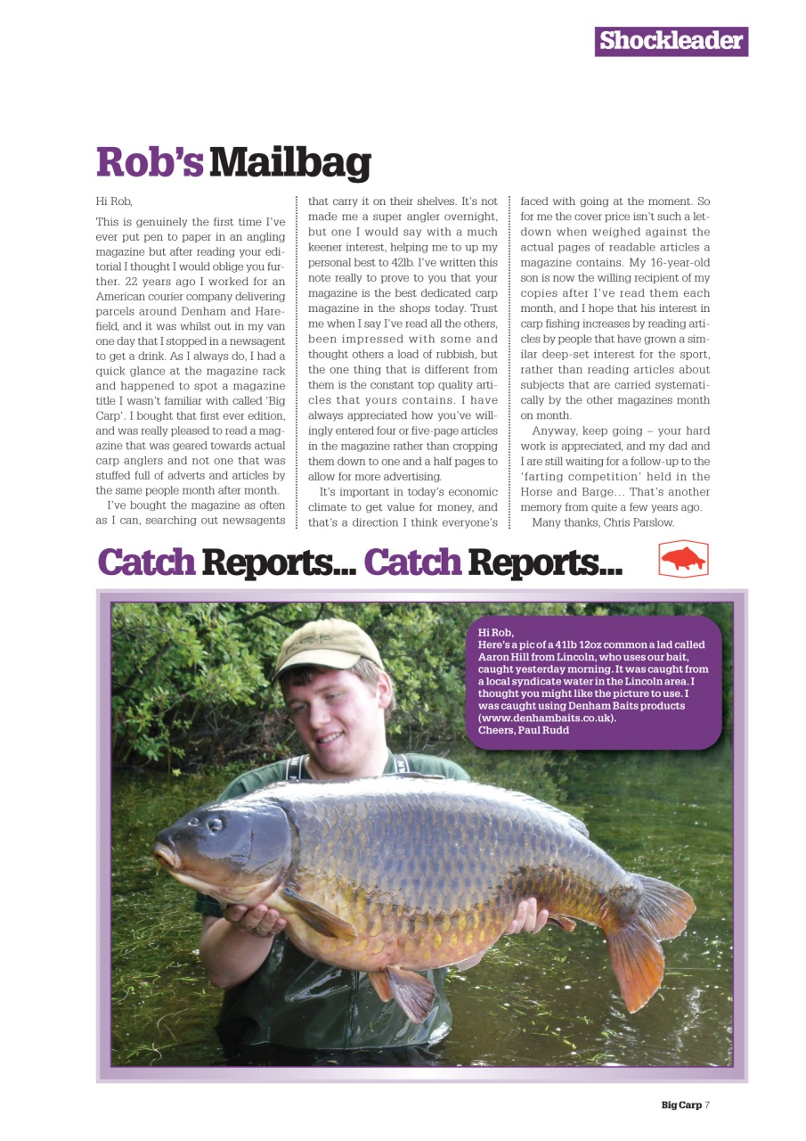 Big Carp Magazine Preview Pages