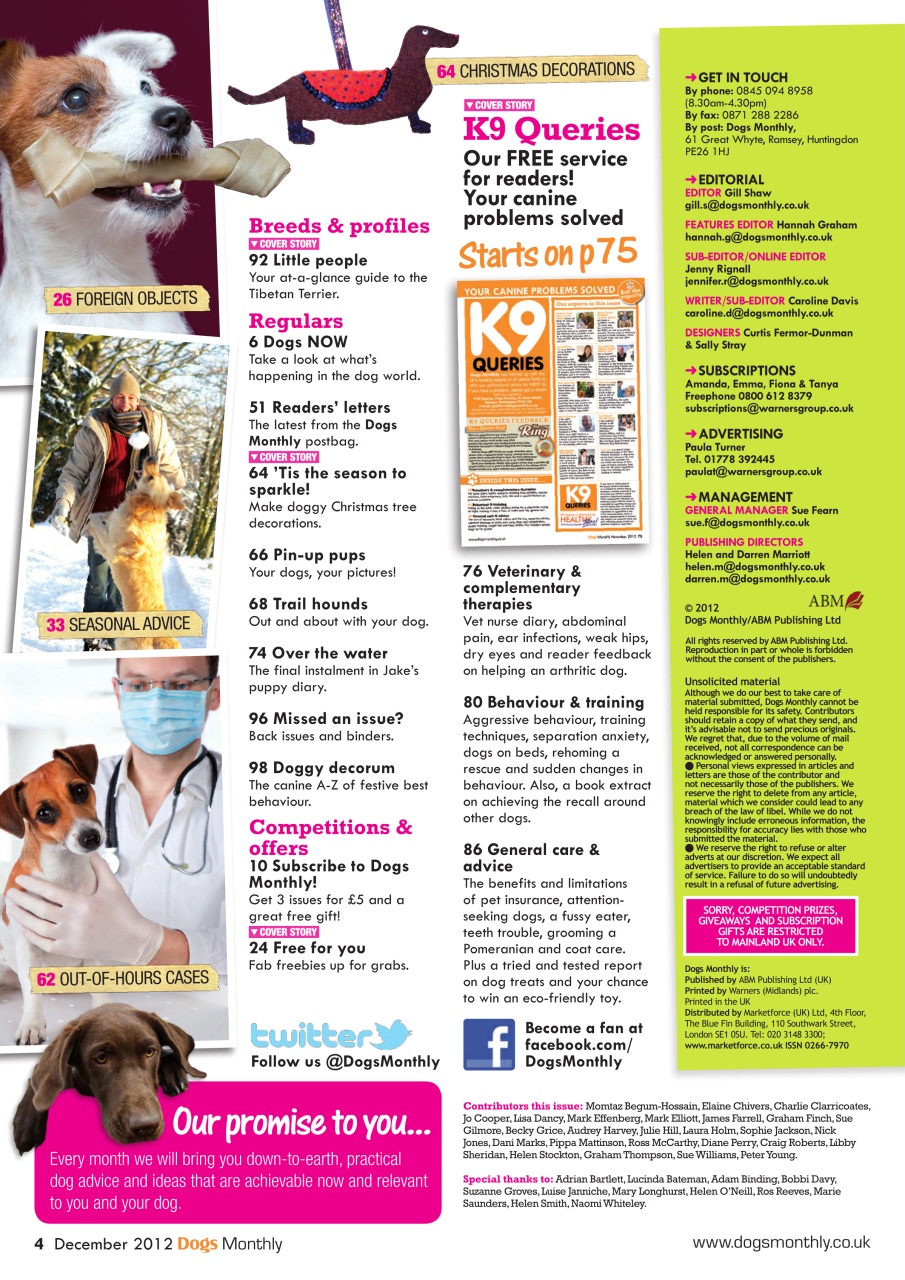 Dogs Monthly Preview Pages