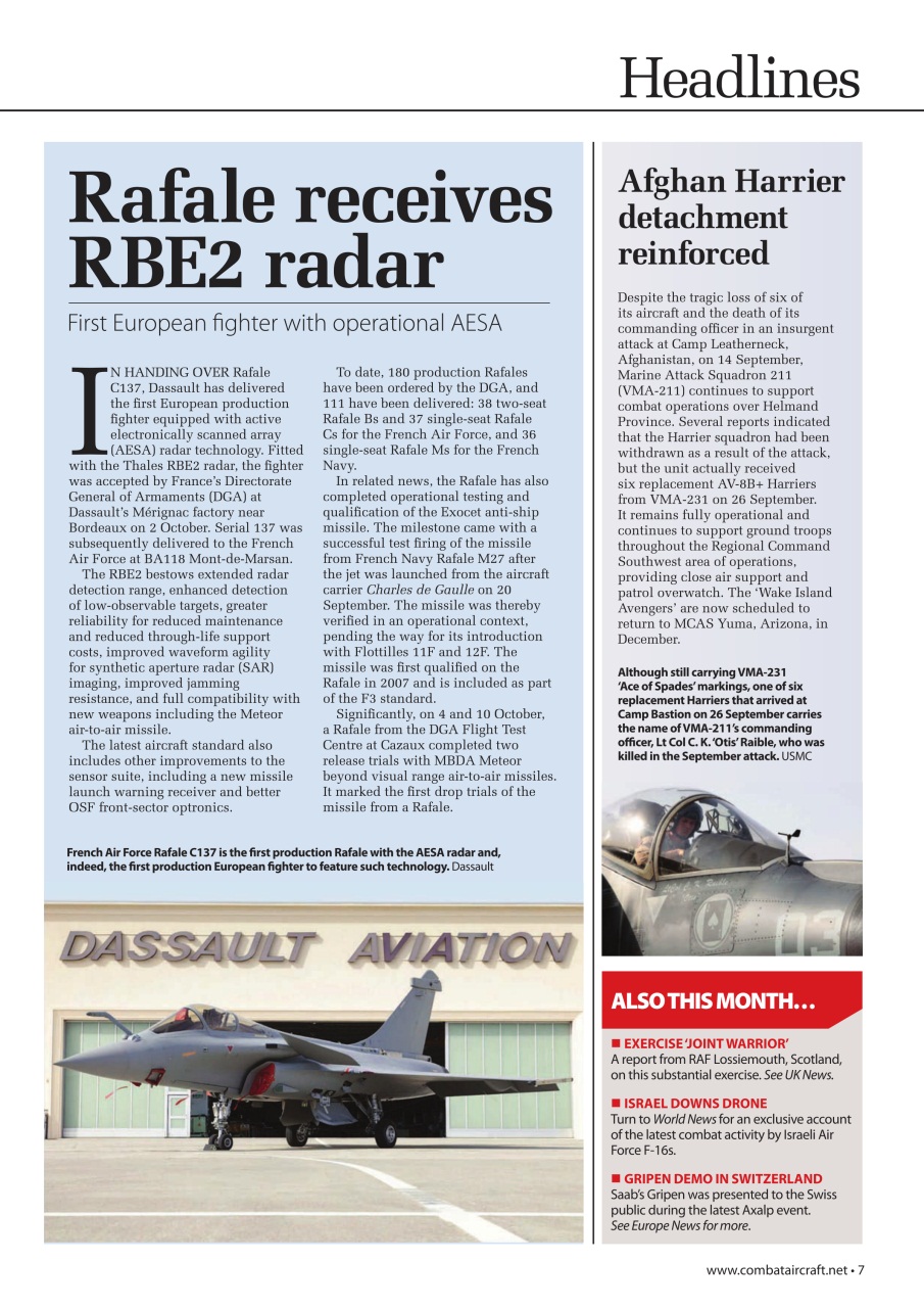 Combat Aircraft Journal Preview Pages